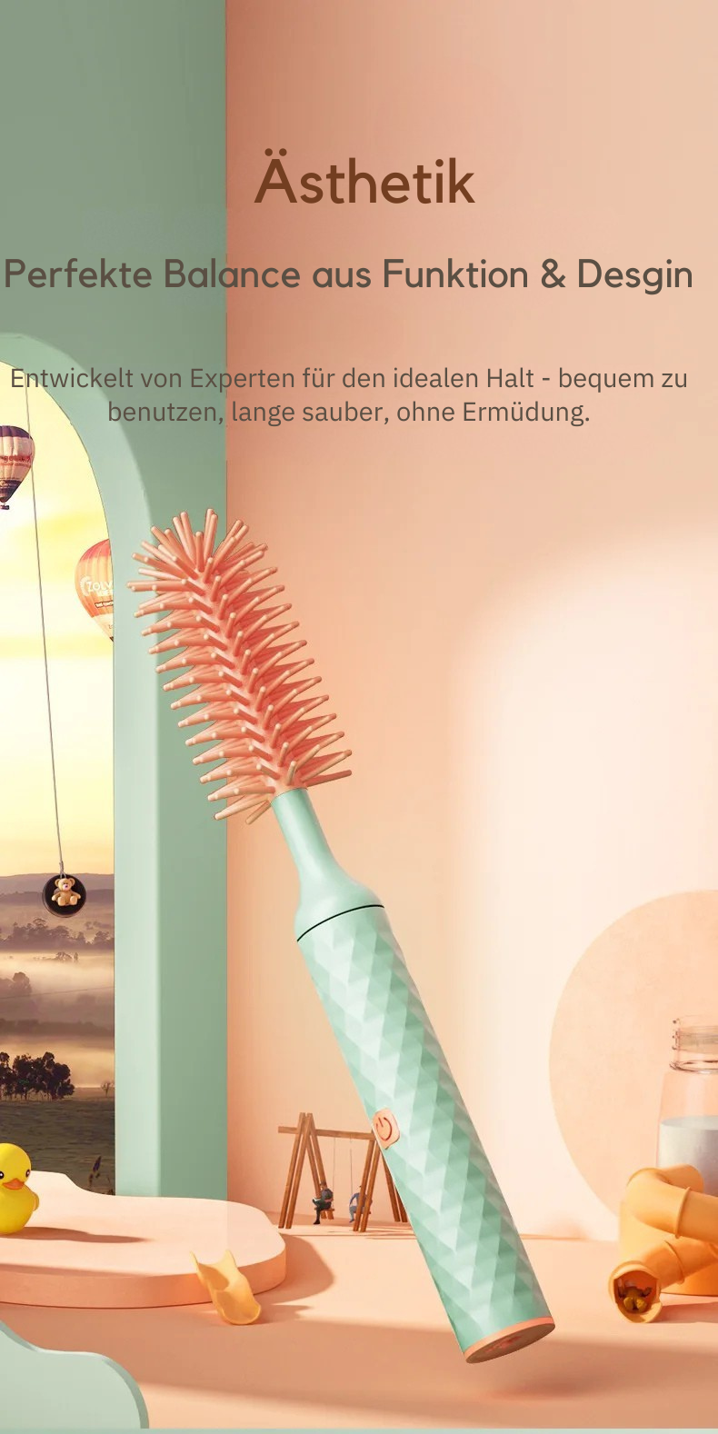 Cleanii™ – Die elektrische Silikon-Bürste für 360° Sauberkeit